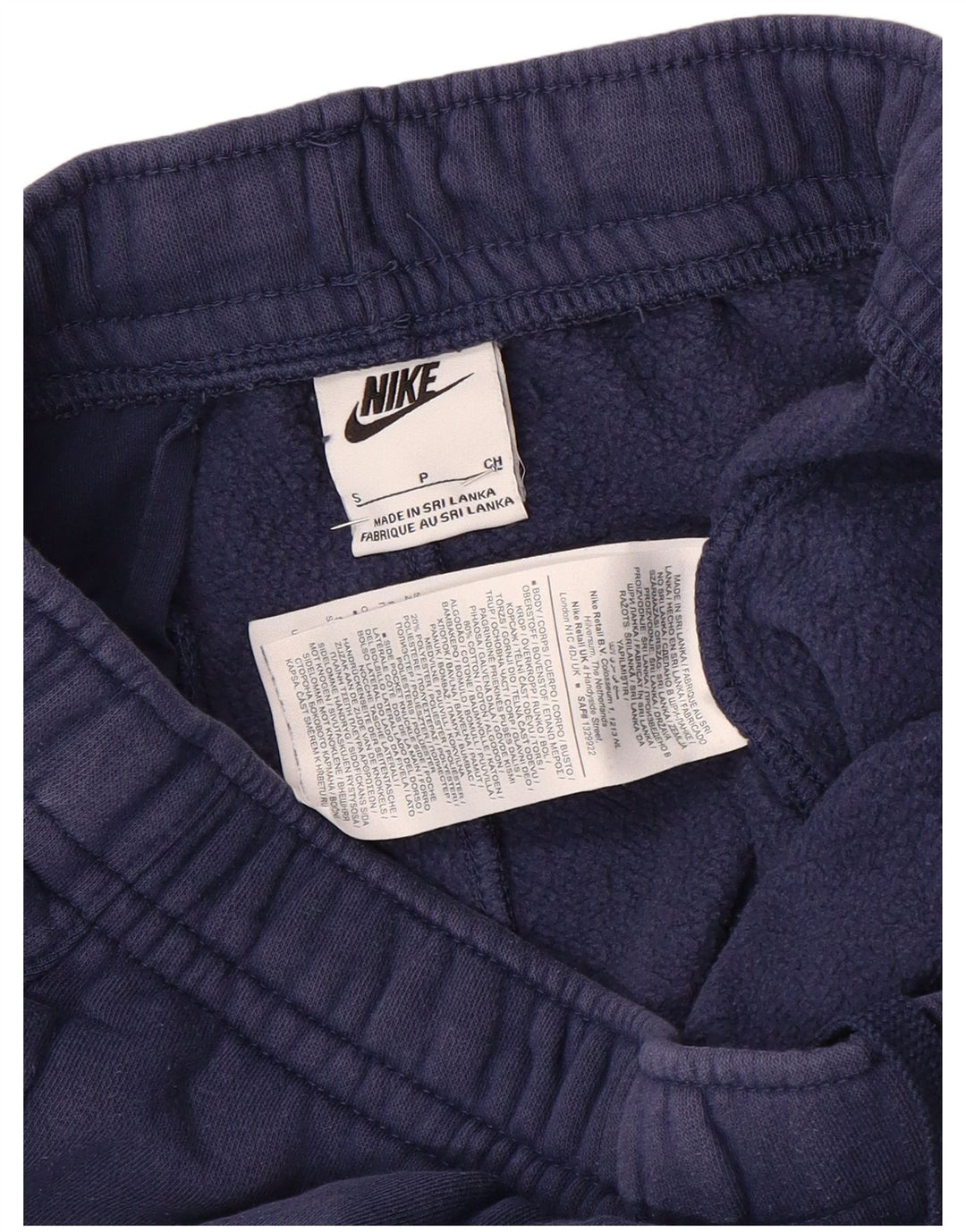 Pantaloni da tuta da uomo Nike Joggers piccoli in cotone blu navy