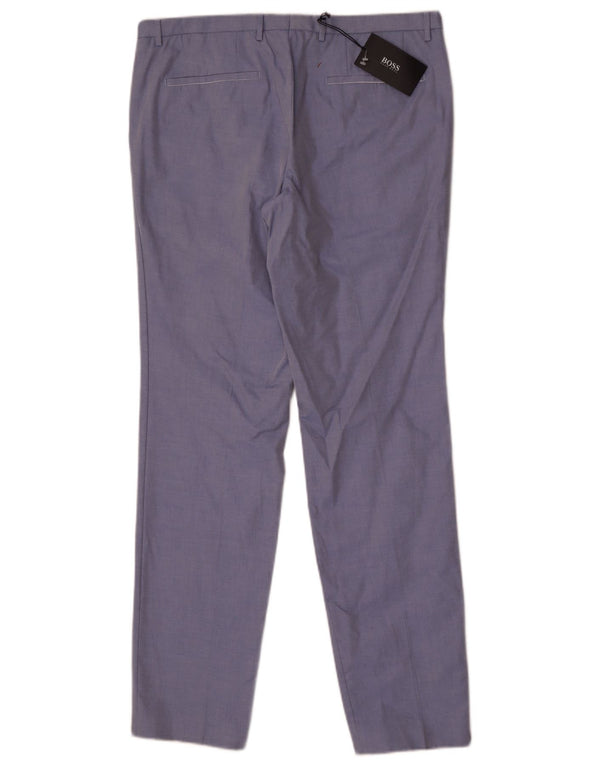 Pantaloni chino slim da uomo Hugo Boss W34 L33 Blu
