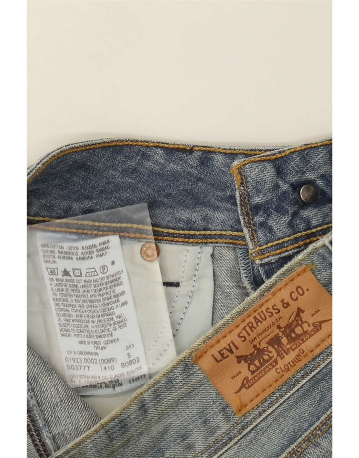 Pantaloncini di jeans da donna Levi's piccoli W27 in cotone blu