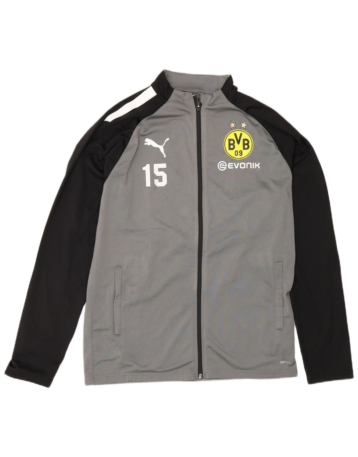 Giacca da tuta da ragazzo Puma BVB Dortmund 15-16 anni Colore grigio