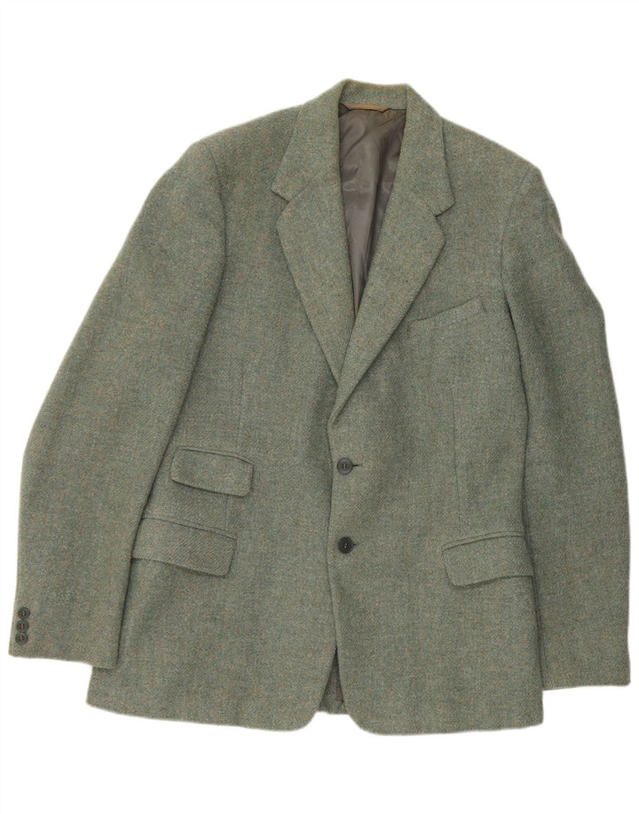 BURTON Giacca blazer a 2 bottoni sartoriale da uomo UK 38 Lana vergine verde medio