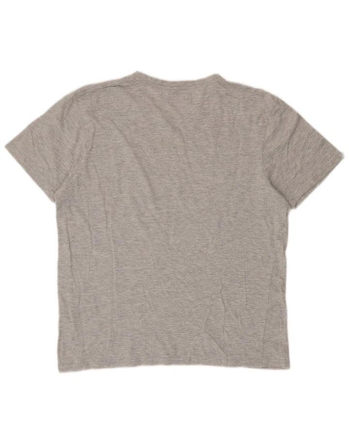 T-shirt da uomo Saltrock Top in cotone grigio medio