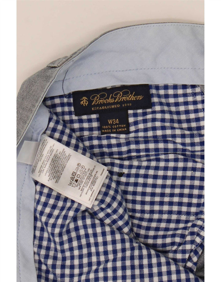 Pantaloncini chino da uomo Brooks Brothers W34 grandi in cotone blu
