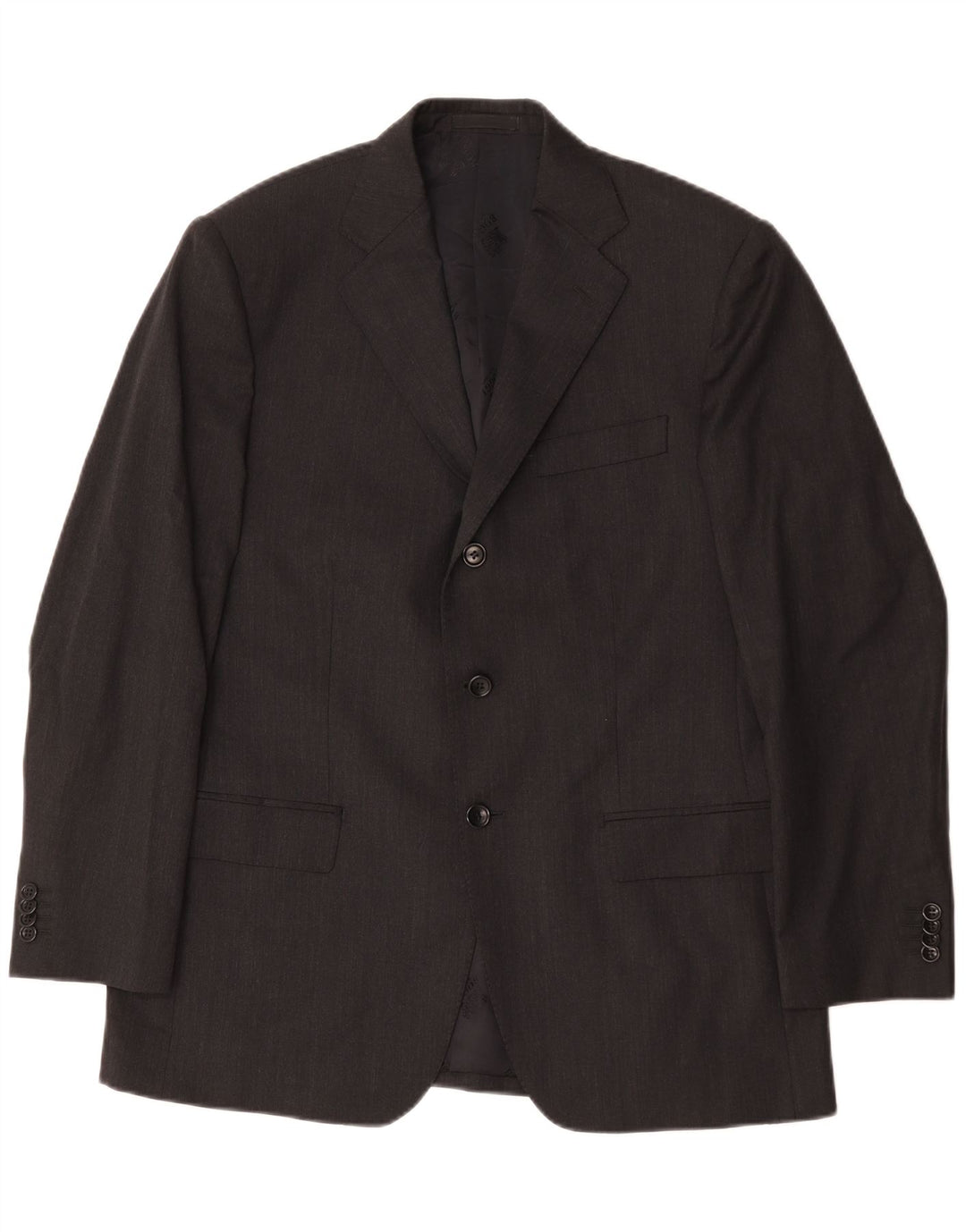 Giacca blazer da uomo a 3 bottoni Boggi Milano IT 50 Large in lana grigia