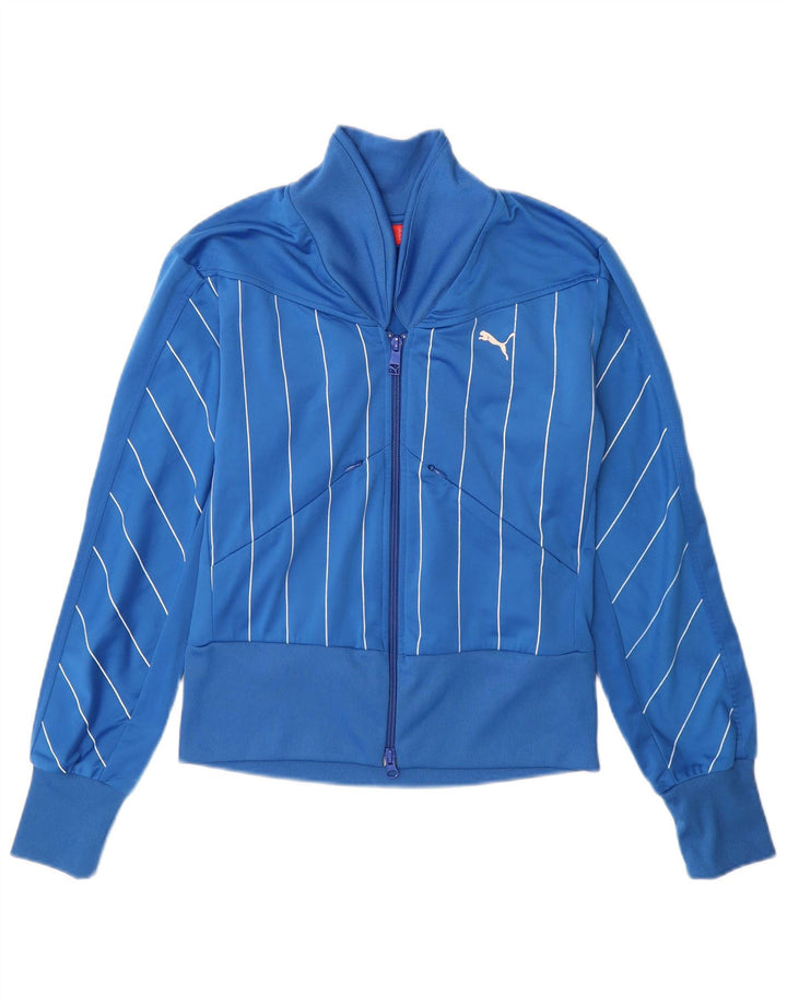 Giacca sportiva da donna con grafica Puma UK 10 Small Blue Gessato