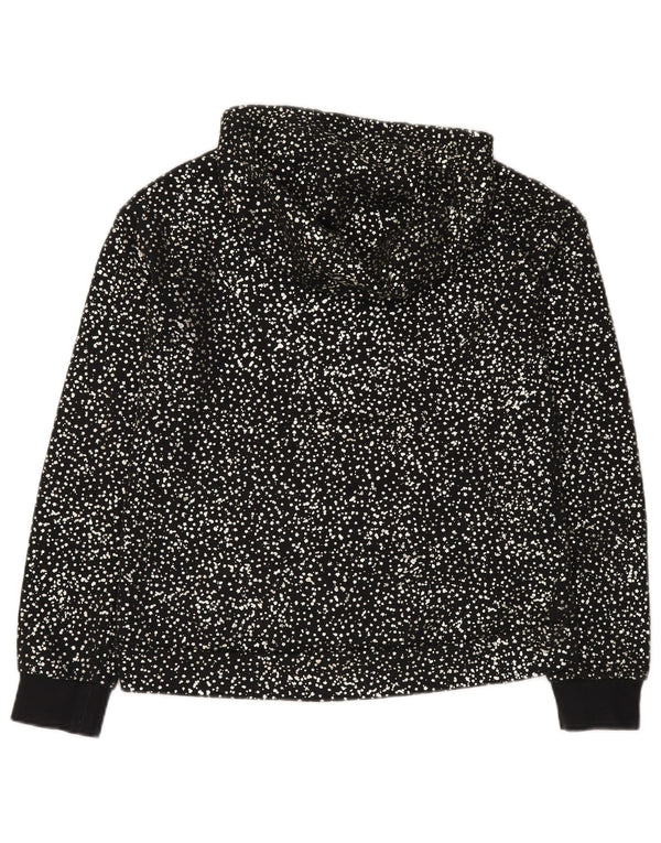 Felpa con cappuccio NIKE per ragazze 13-14 anni XL in cotone maculato nero