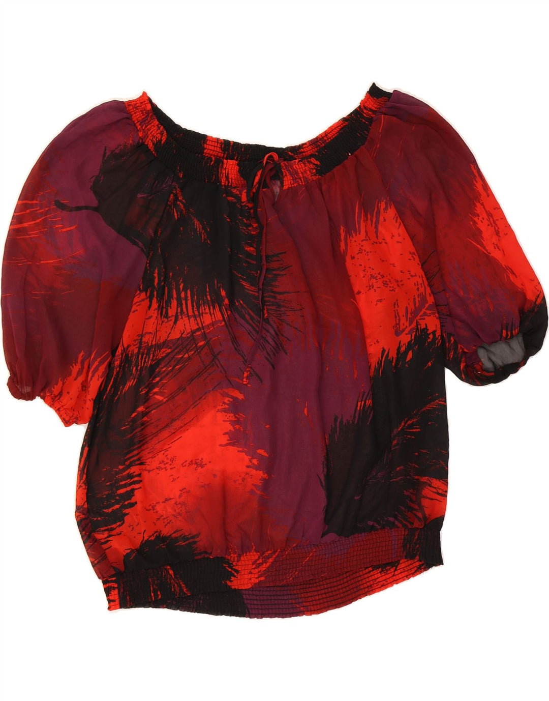 MOSSIMO Womens Abstract Pattern Blouse Top UK 18 XL Multicoloured Vintage Mossimo and Second-Hand Mossimo from Messina Hembry 