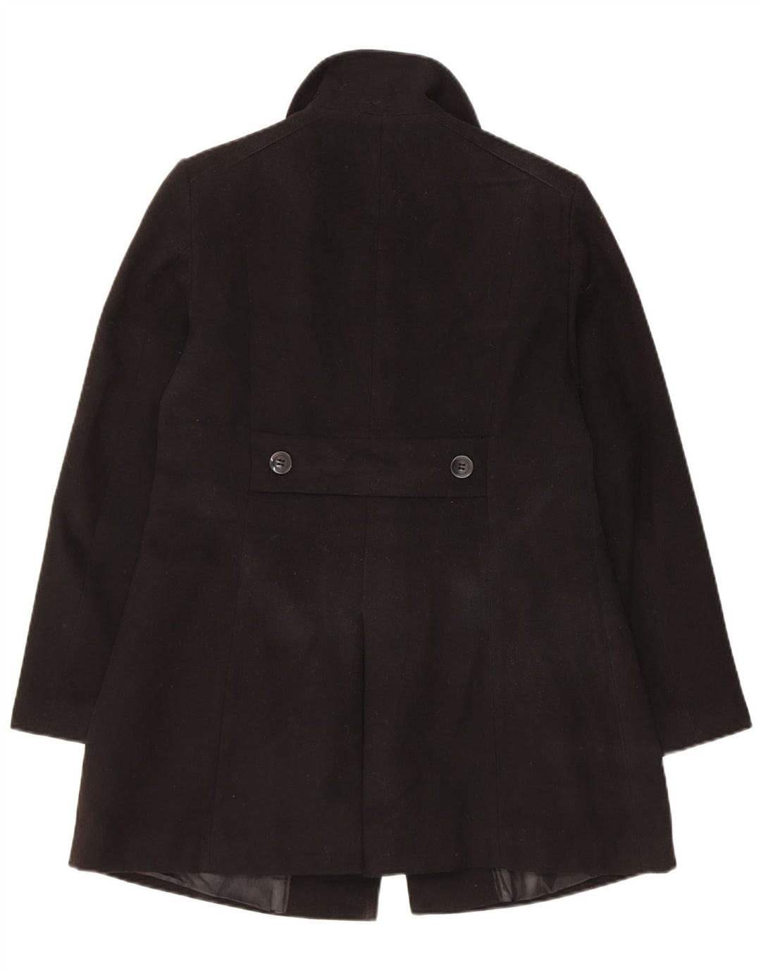 Cappotto Marks & Spencer da donna vestibilità regolare UK 10 piccolo poliestere nero