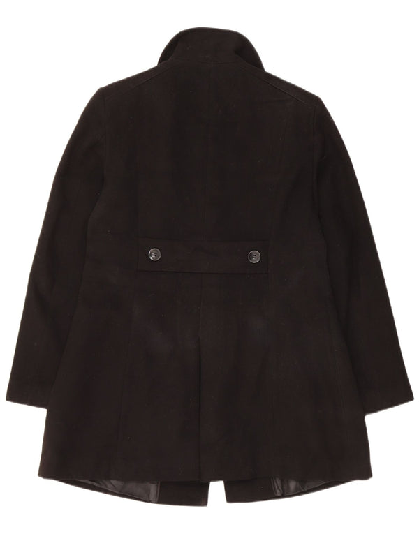 Cappotto Marks & Spencer da donna vestibilità regolare UK 10 piccolo poliestere nero