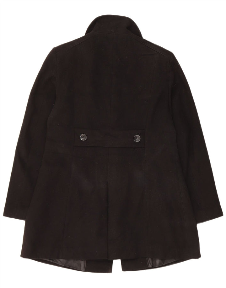 Cappotto Marks & Spencer da donna vestibilità regolare UK 10 piccolo poliestere nero