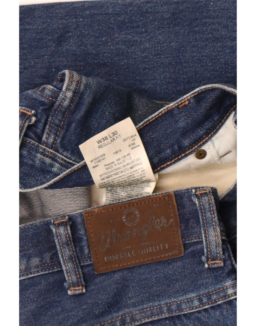 Jeans cropped da donna Wrangler vestibilità regolare W38 L26 cotone blu