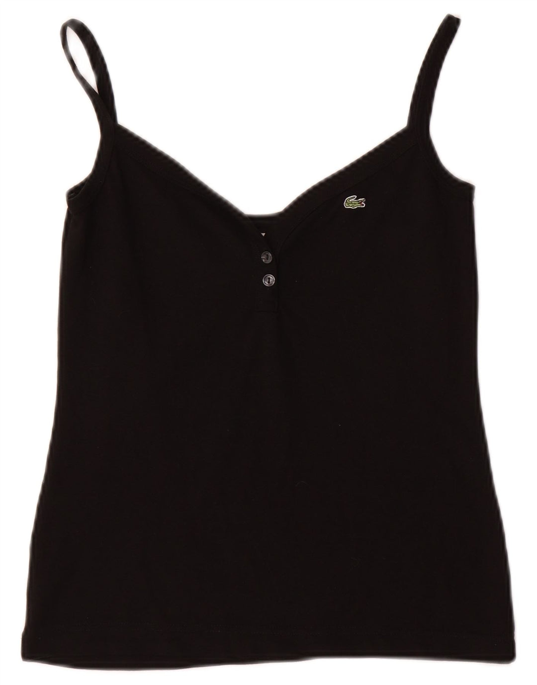 Canotta da donna LACOSTE UK 8 piccola in cotone nero