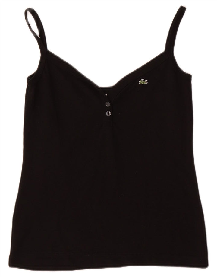 Canotta da donna LACOSTE UK 8 piccola in cotone nero