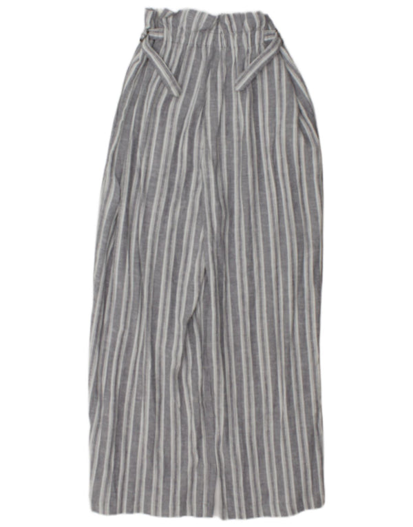 Abercrombie & Fitch Womens Casual Trousers Small W27 L25 Grey Striped
