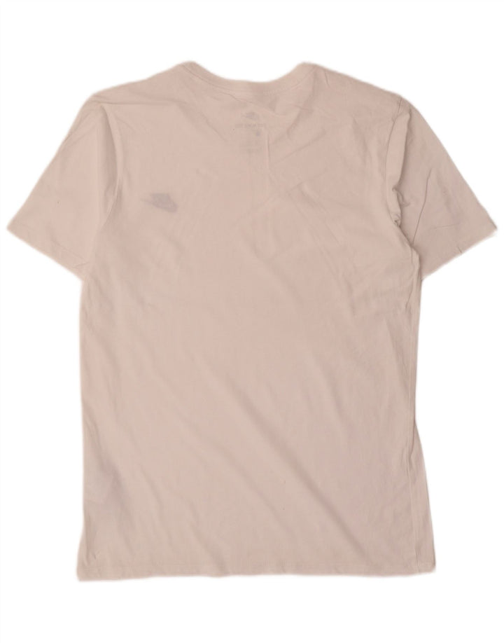 T-shirt Nike da uomo dal taglio atletico, in cotone bianco medio