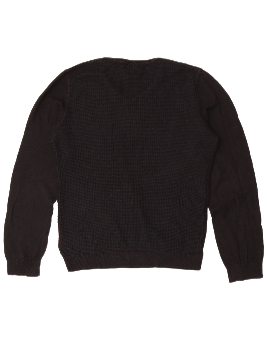 Maglione Lee da uomo con scollo a V piccolo cotone nero
