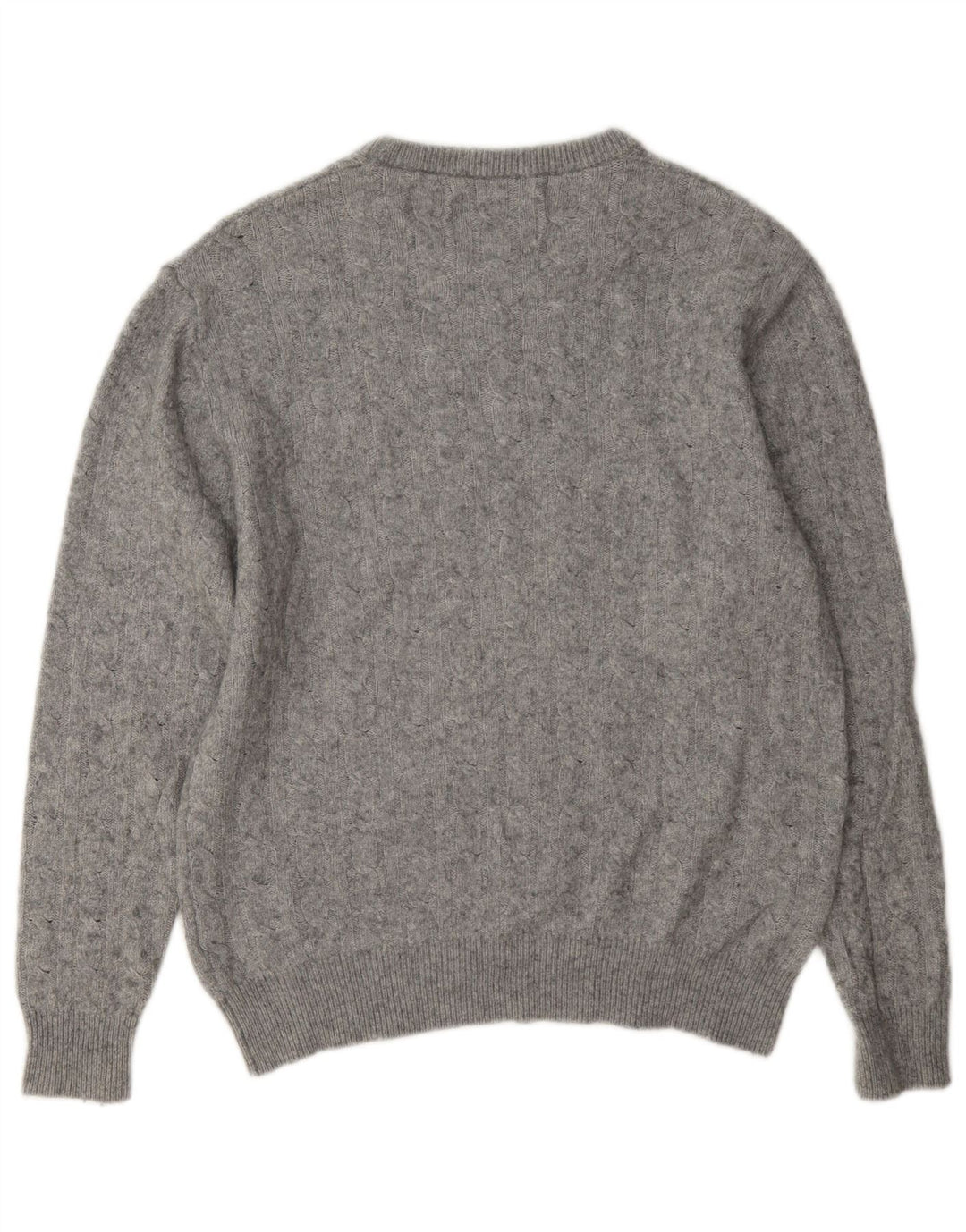 Maglione maglione girocollo da donna Jack Wills UK 14 grande lana grigia