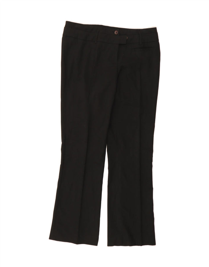 TRUSSARDI Womens Straight Casual Trousers IT 44 Medium W32 L30 Black Vintage Trussardi and Second-Hand Trussardi from Messina Hembry 