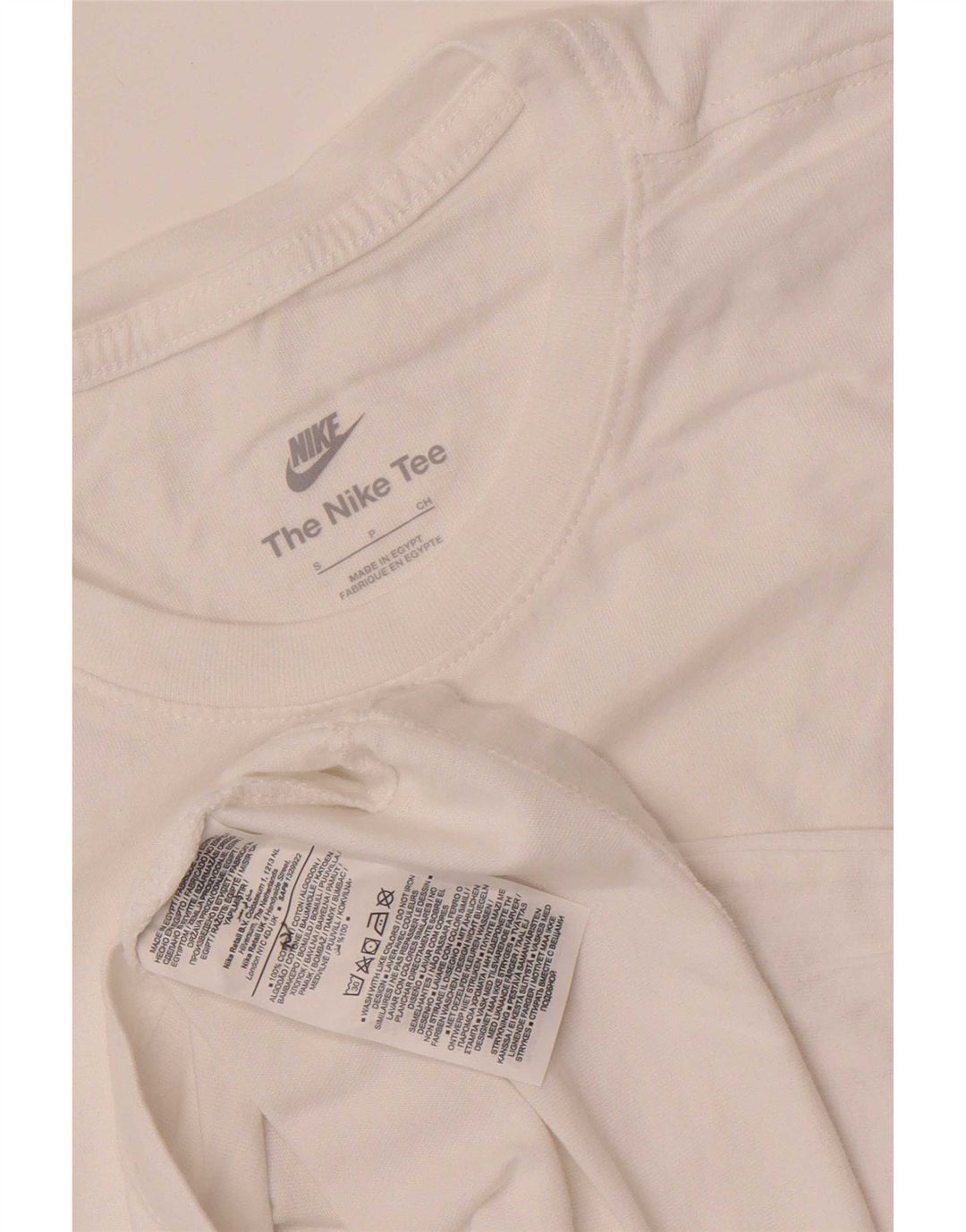 T-shirt Nike da uomo Top Small in cotone bianco