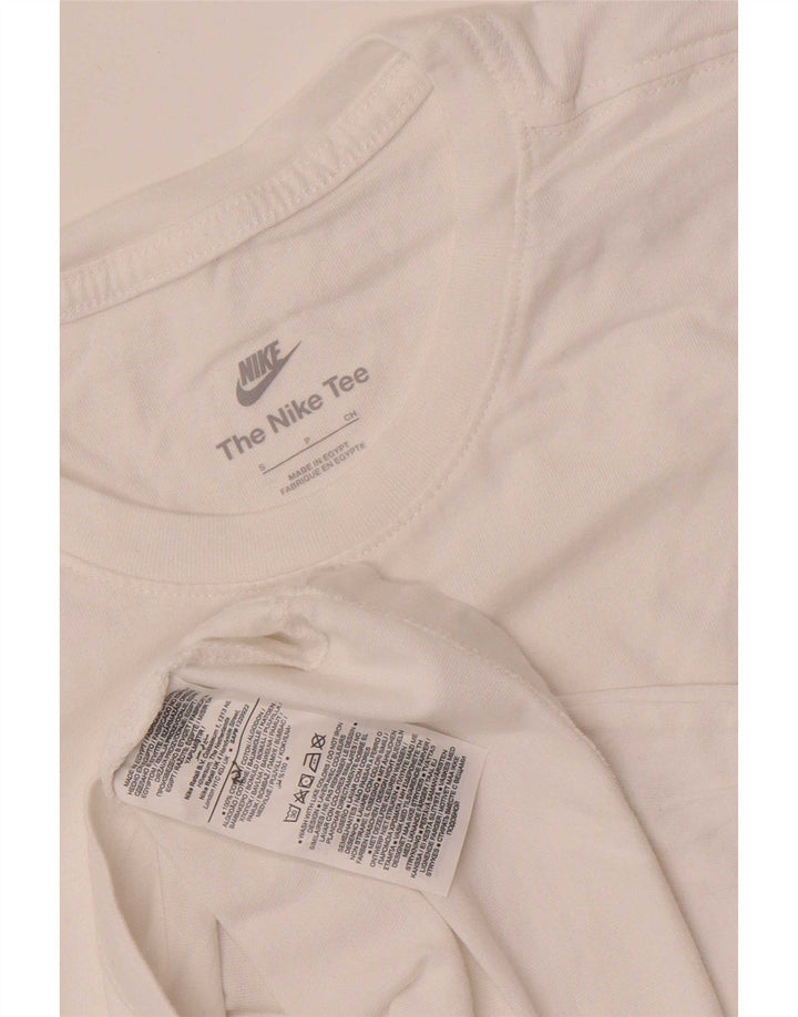 T-shirt Nike da uomo Top Small in cotone bianco