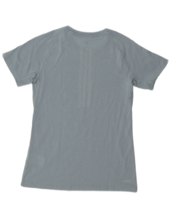 T-shirt Adidas Climalite da uomo UK 8/10 piccola poliestere blu