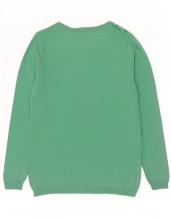 Maglione maglione con scollo a V da donna Tommy Hilfiger UK 6 XS Verde