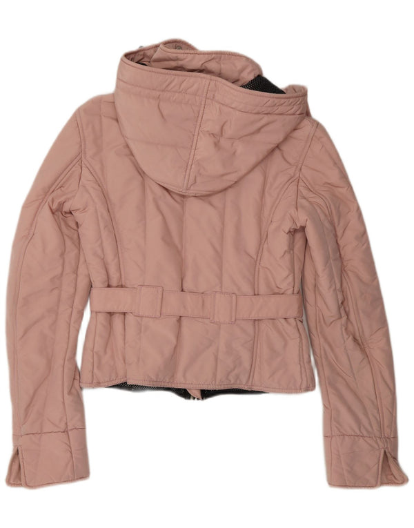 Giacca imbottita con cappuccio da donna Refrigiwear UK 10 Small Rosa Poliammide