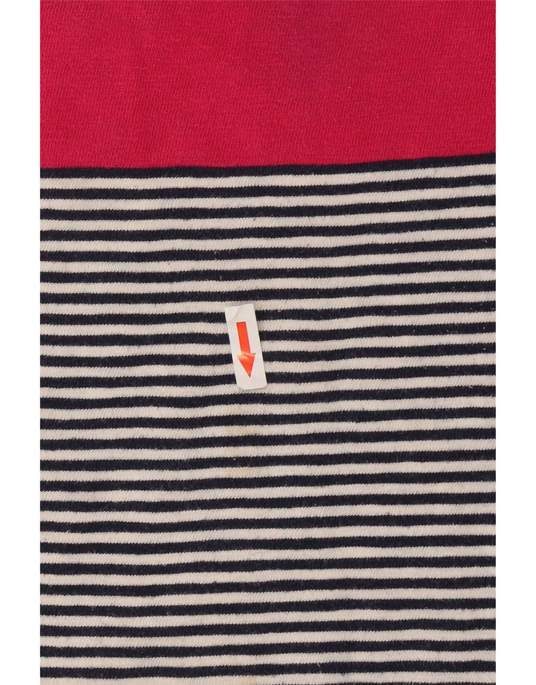 Joules Top da donna manica 3/4 UK 10 piccolo cotone a righe multicolore