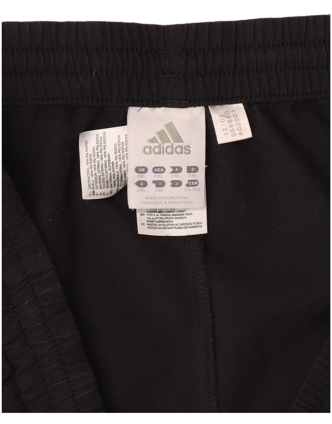 Pantaloni da tuta da uomo ADIDAS 2XL poliestere nero