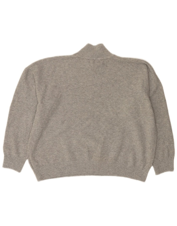 Maglione maglione a collo alto da donna Marks & Spencer UK 16 grande grigio