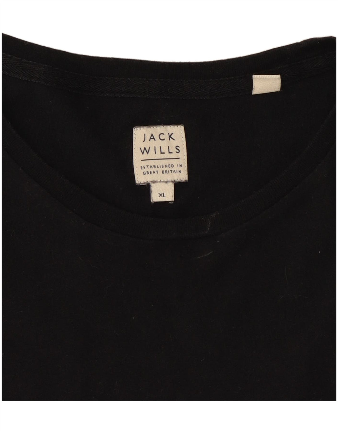 Maglia da uomo a maniche lunghe Jack Wills XL in cotone nero