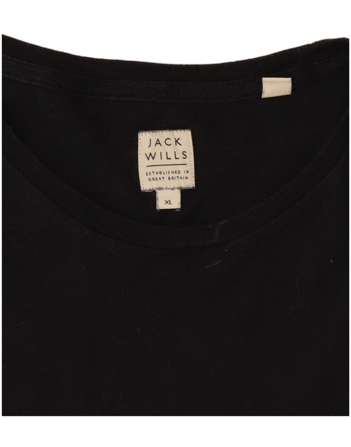 Maglia da uomo a maniche lunghe Jack Wills XL in cotone nero