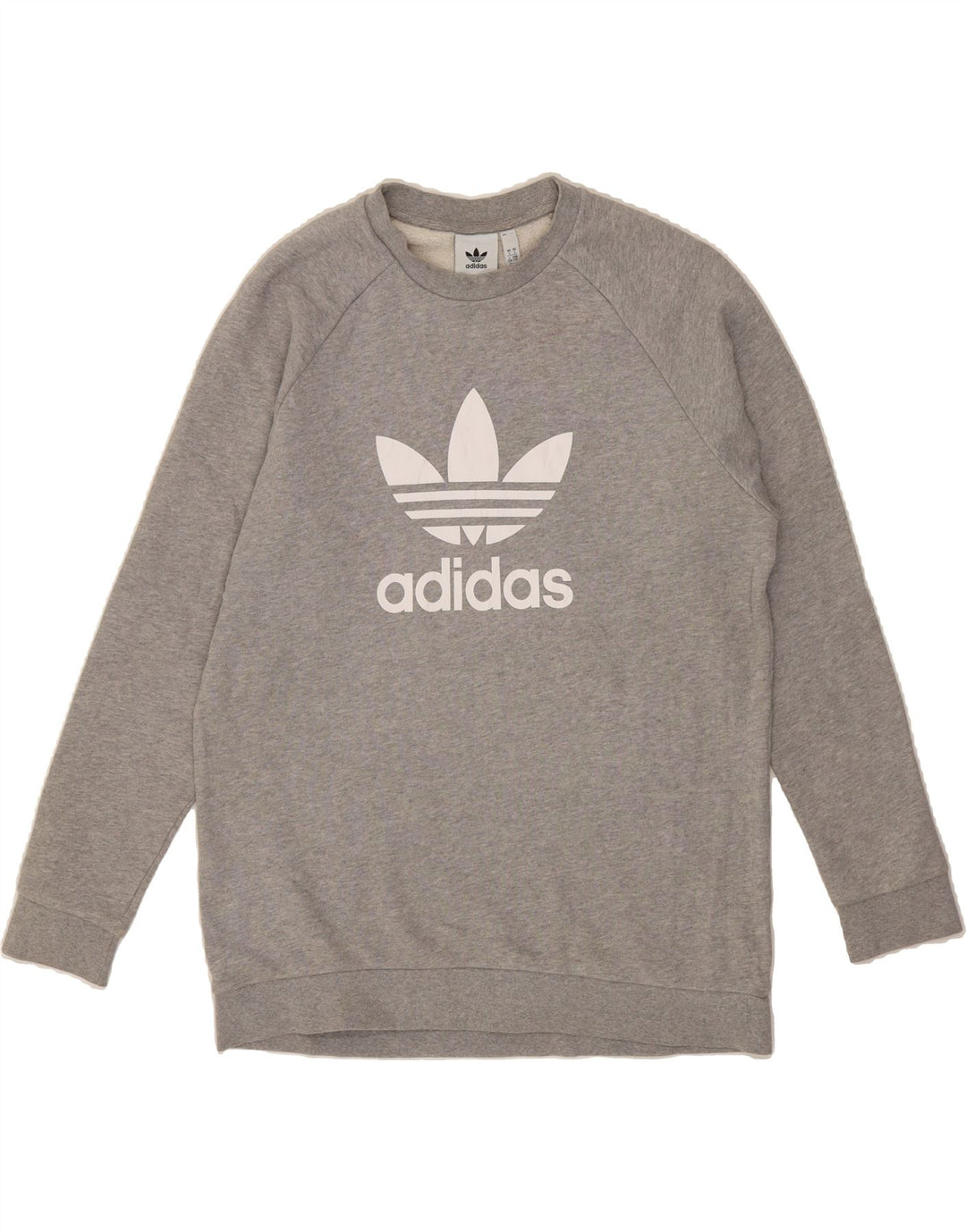 ADIDAS Mens Graphic Sweatshirt Jumper Large Grey Cotton Vintage Adidas and Second-Hand Adidas from Messina Hembry 