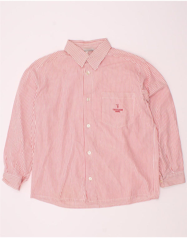 Camicia Trussardi Neonato 7-8 Anni Cotone Gessato Rosa