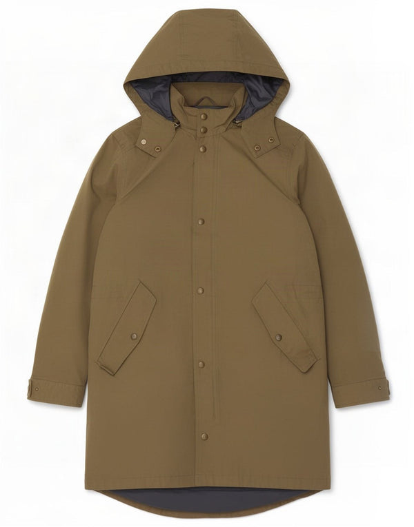 Giacca Parka da uomo con cappuccio Massimo Dutti UK 40 Large Khaki