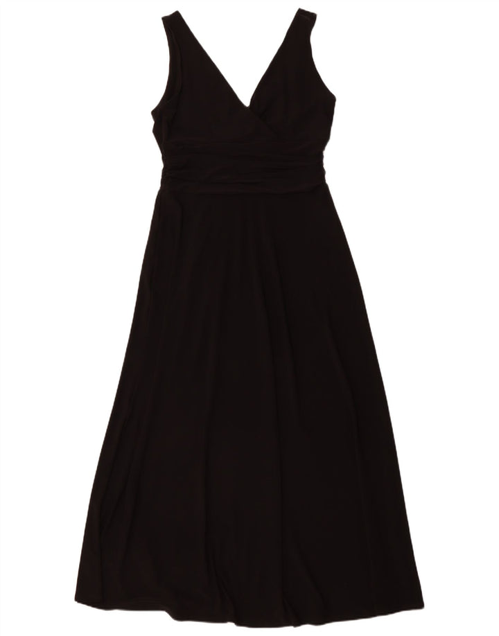 PHASE EIGHT Abito lungo senza maniche da donna UK 12 Poliestere nero medio