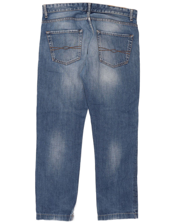 Jeans dritti da uomo Zara EU 46 XL W36 L30 Blu