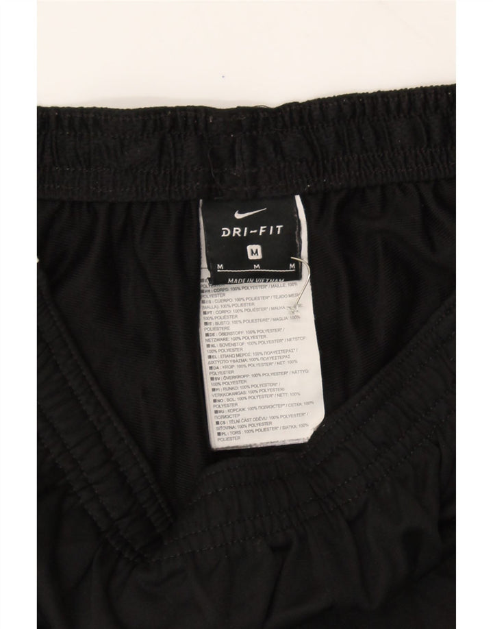NIKE Womens Dri Fit Tracksuit Trousers UK 12 Medium  Black Colourblock Vintage Nike and Second-Hand Nike from Messina Hembry 
