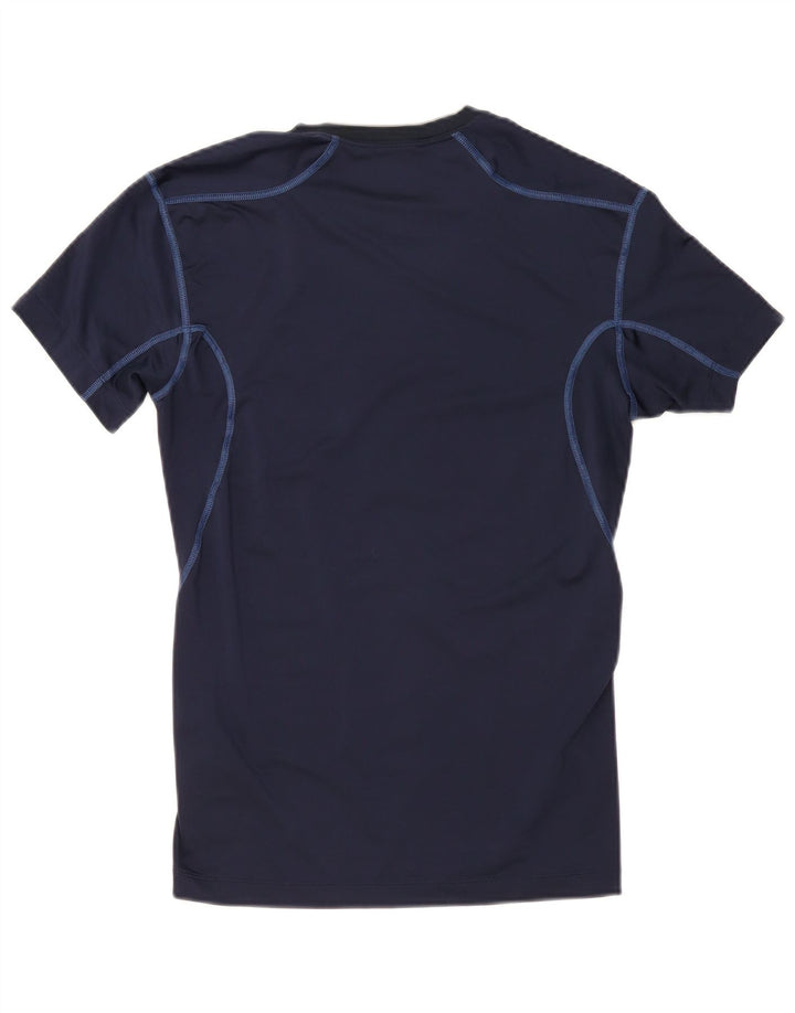 T-shirt Nike Pro Combat da uomo, grande, in poliestere blu navy
