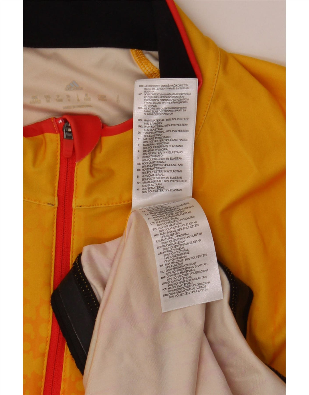 ADIDAS Felpa con cappuccio da uomo con grafica Top UK 40/42 Medium Yellow Tie Dye