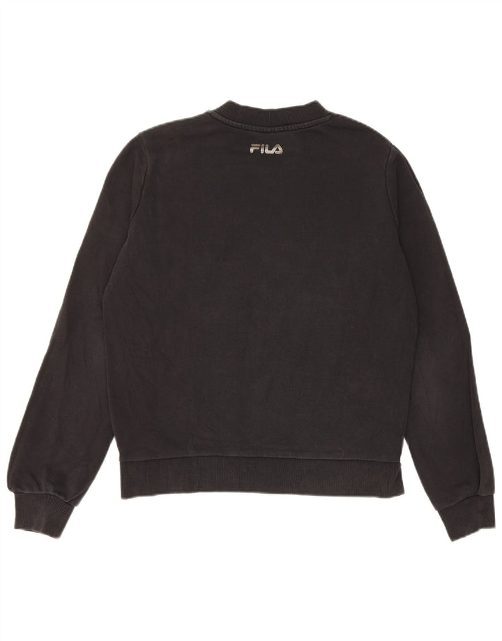 Felpa oversize da donna Fila Jumper UK 6 XS cotone nero