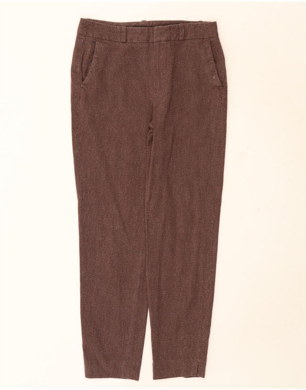 Pantaloni chino slim da donna Massimo Dutti EU 36 XS W26 L27 Cotone marrone