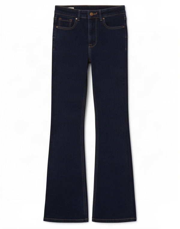 Jeans svasati da donna Zara EU 34 2XS W24 L33 cotone blu navy