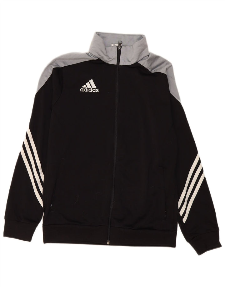 Giacca da tuta da ragazzo Adidas 13-14 anni XL Poliestere color block nero