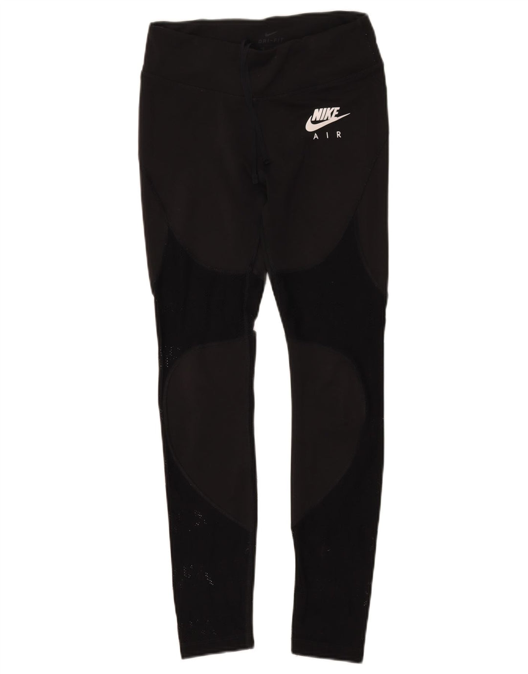NIKE Womens Dri Fit Leggings UK 8 Small  Black Colourblock Polyester