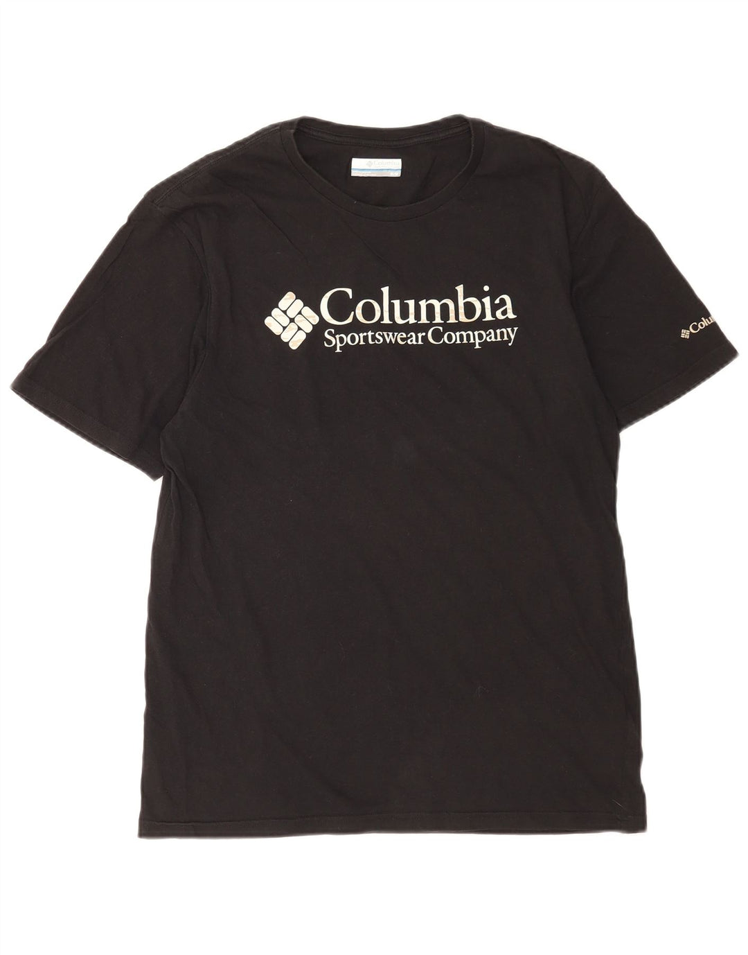 T-shirt da uomo Columbia Top in cotone nero medio