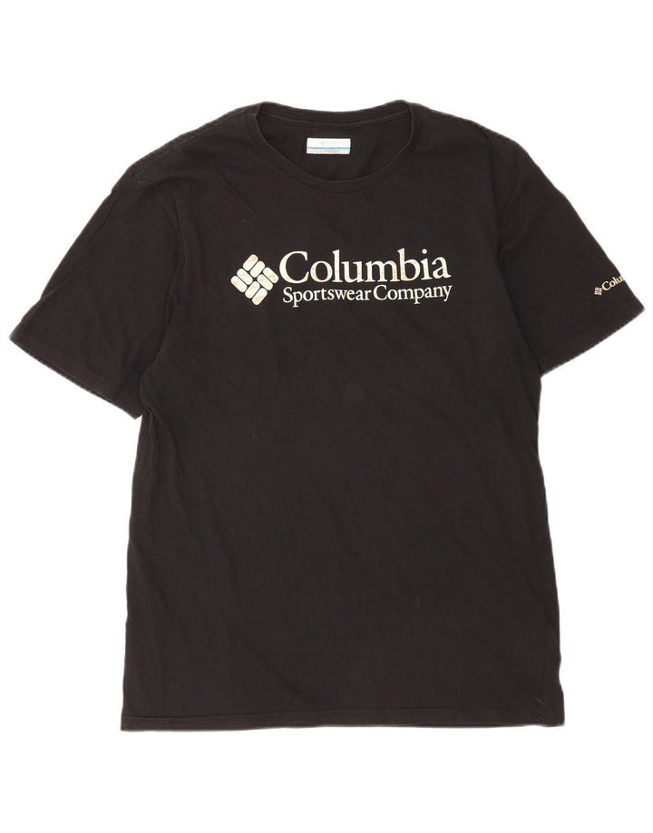 T-shirt da uomo Columbia Top in cotone nero medio