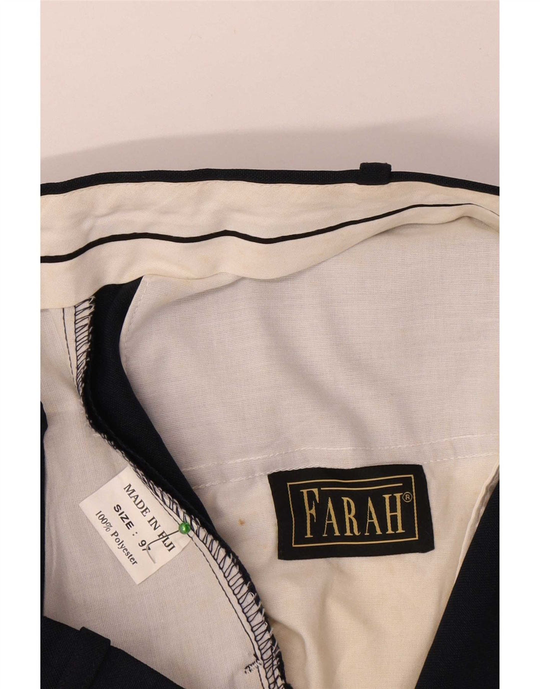 Pantaloncini chino da uomo Farah W38 XL poliestere blu navy