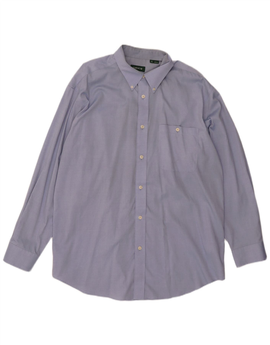 Camicia da uomo Orvis XL in cotone blu