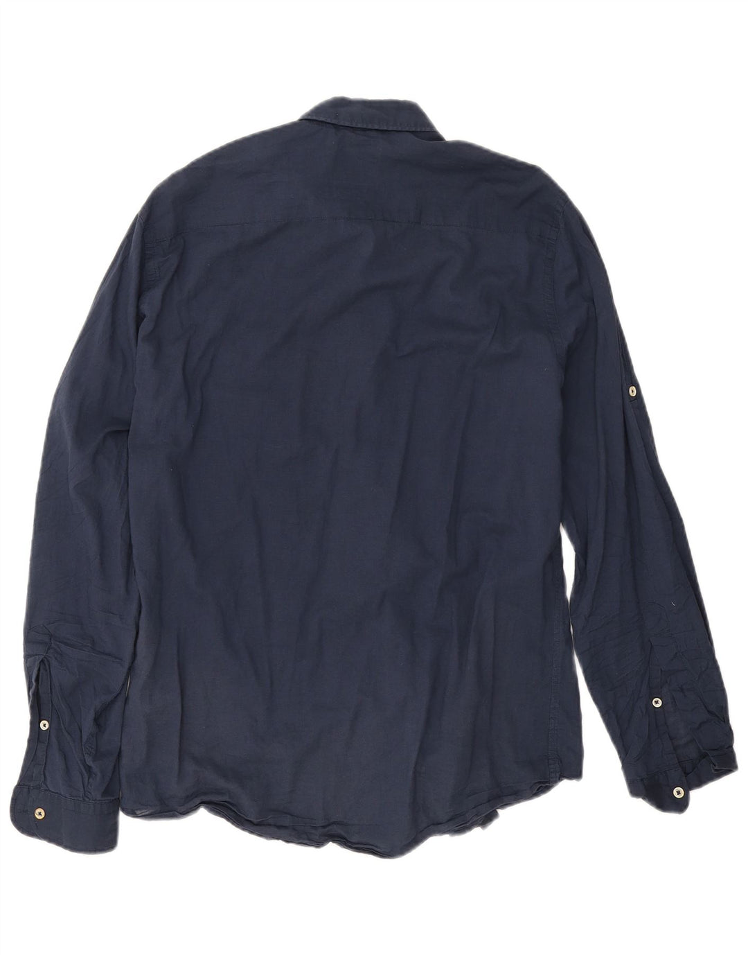 Camicia Zara da uomo dalla vestibilità rilassata grande L70 blu navy